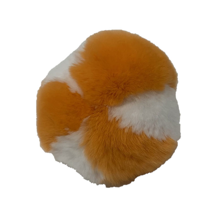 Balle antistress eco orange blanc caresse orylag