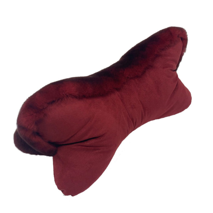 Coussin Os Bordeaux verso Caresse Orylag 2