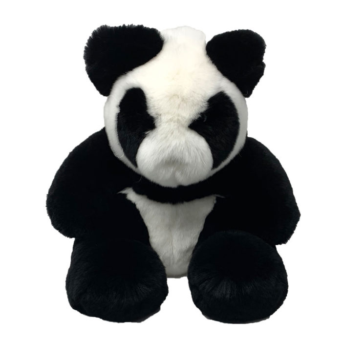 Peluche Panda noir blanc face Caresse Orylag 1