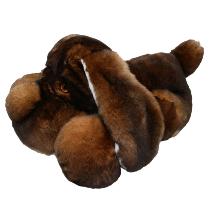 Peluche chien dormeur marron XL Caresse Orylag 2