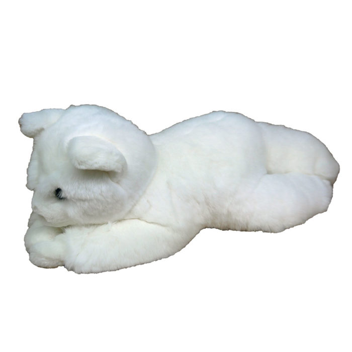 peluche chat blanc M caresse orylag 2