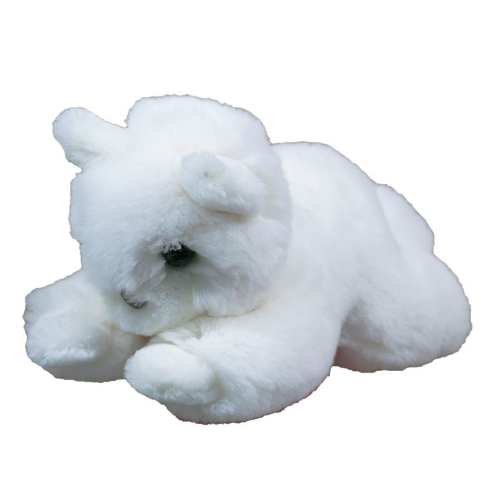 peluche chat blanc S caresse orylag 3