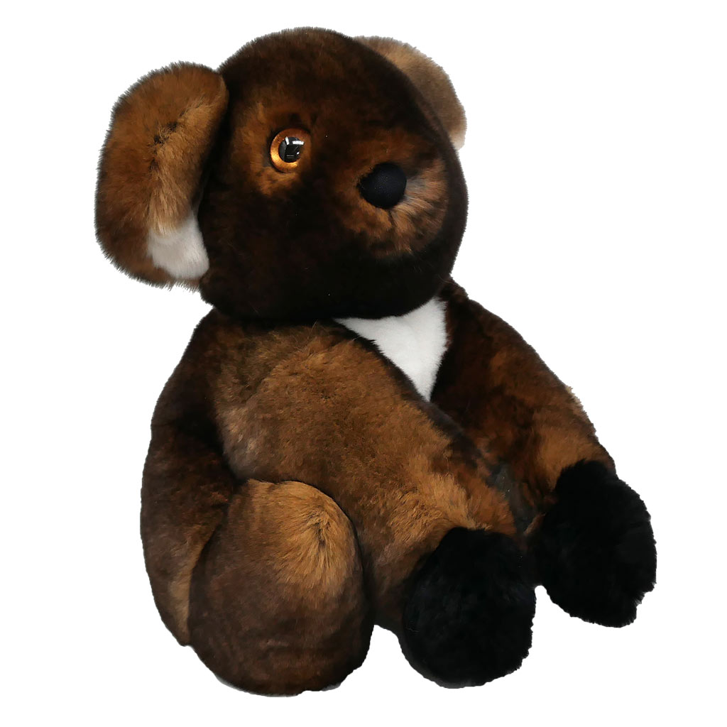 PELUCHE OURS KOALA FOURRURE + CUIR Corps Dur 1950 Collection TRES ANCIENNE EUR 35,00 - FR