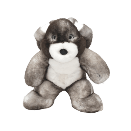 peluche lapin gris taille s face Caresse Orylag
