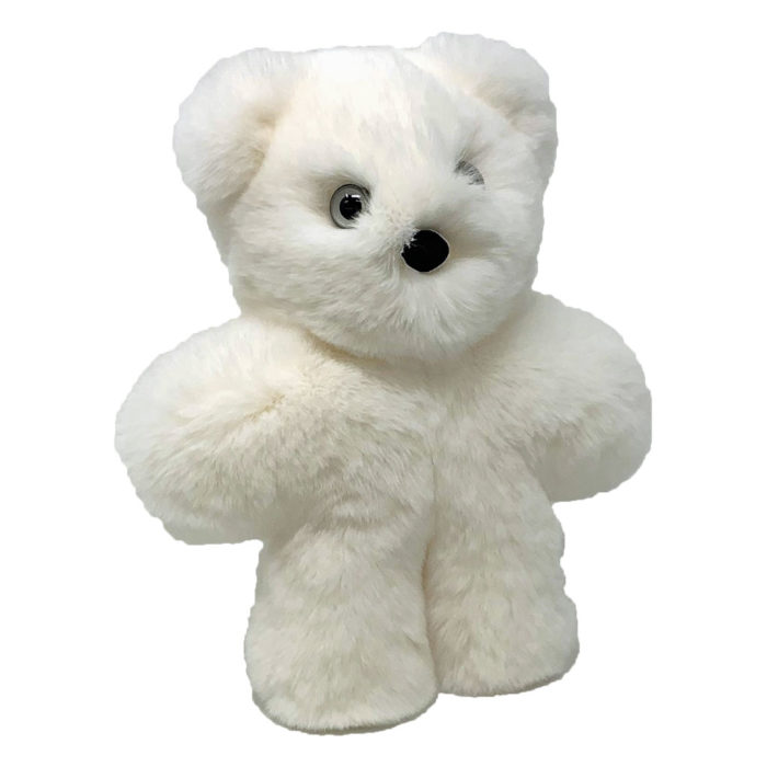 peluche ourson blanc xs caresse orylag 2