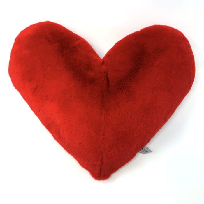 Coussin Coeur Rouge Cerise